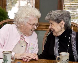 Residents Talking at The Joy Home